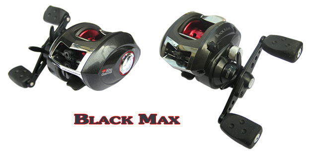 Abu Garcia Black Max

 Bearing : 4+1
 Gear ratio : 6.2:1
 Wt (oz) : 7.8
 Line (lb/yd) : 12/160
