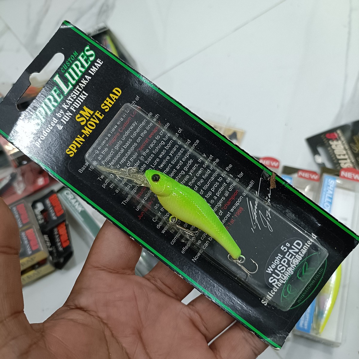 Ever green spin-move shad 5.5cm