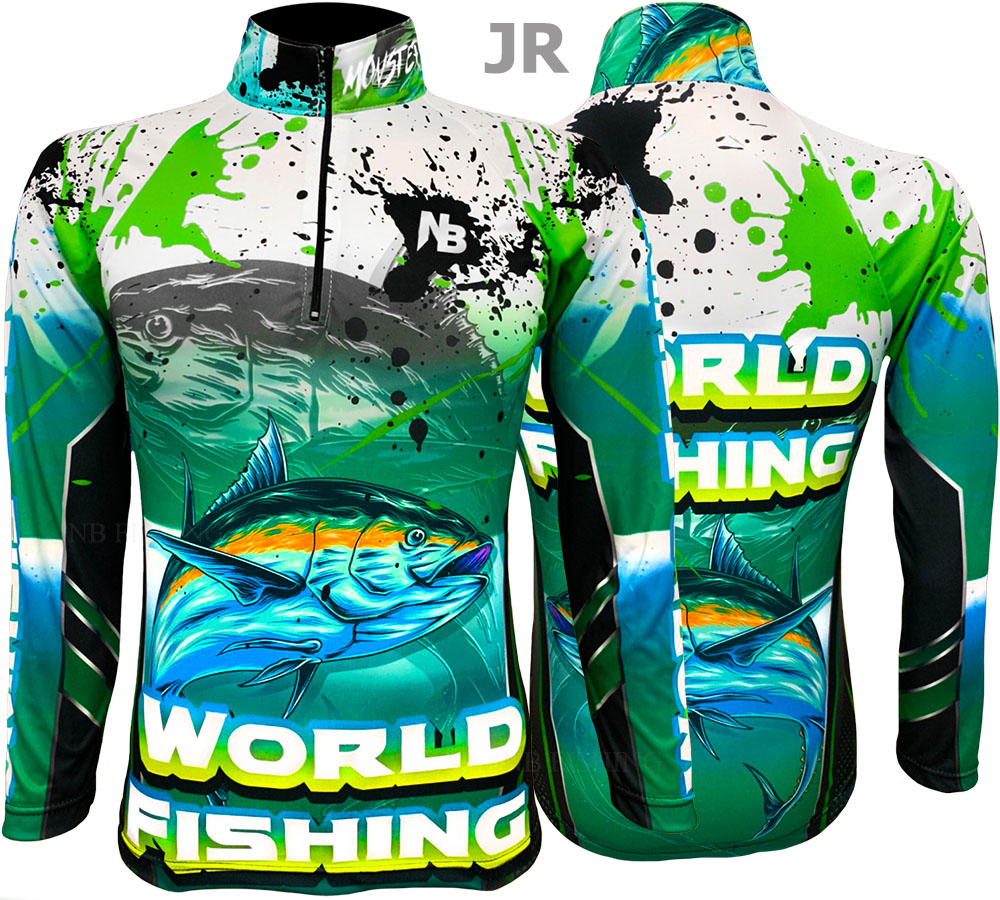 เสื้อตกปลา Green Life Pro Fishing ป้องกันแสง UV - ไซส์ L (เปลี่ยนขนาดโซส์ได้)