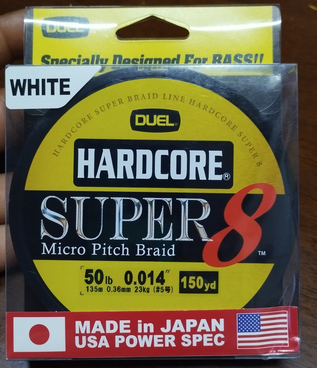 6.​ สายPE.​ DUEL​ Hardcore​ SUPER​ ถัก​8​ ขนาด​ 50LB