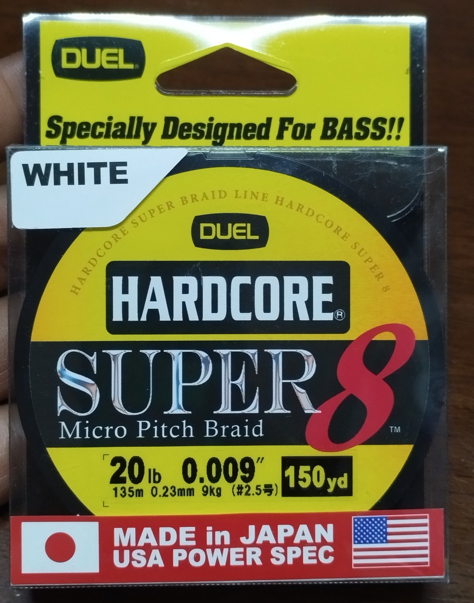 3.​ สาย​PE​ Duel​ Hardcore​ Super​ ถัก​8​  20lb​ 150yd