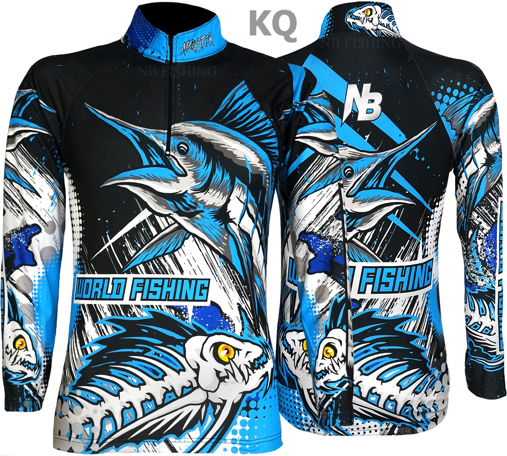 เสื้อตกปลา Sky Marlin World Fishing ป้องกันแสง UV - ไซส์ L(เปลี่ยนขนาดโซส์ได้)