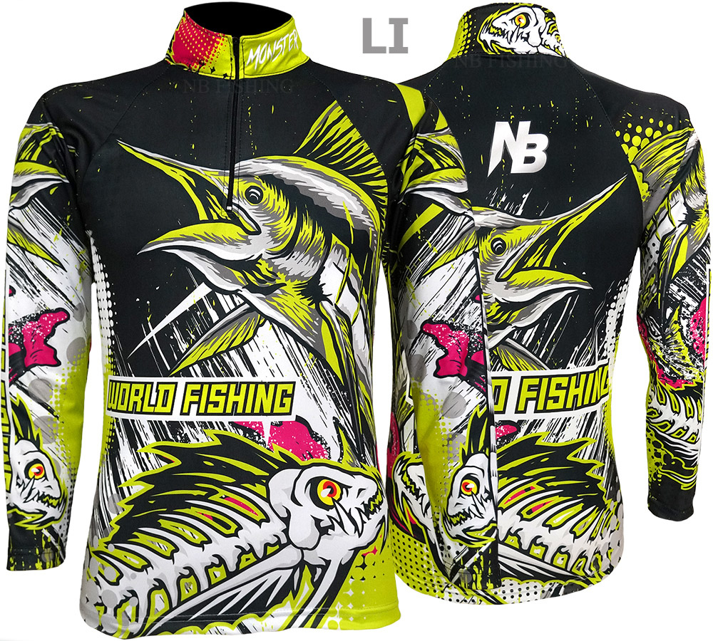 เสื้อตกปลา Lemon Marlin World Fishing ป้องกันแสง UV ไซส์ M  (เปลี่ยนขนาดโซส์ได้)