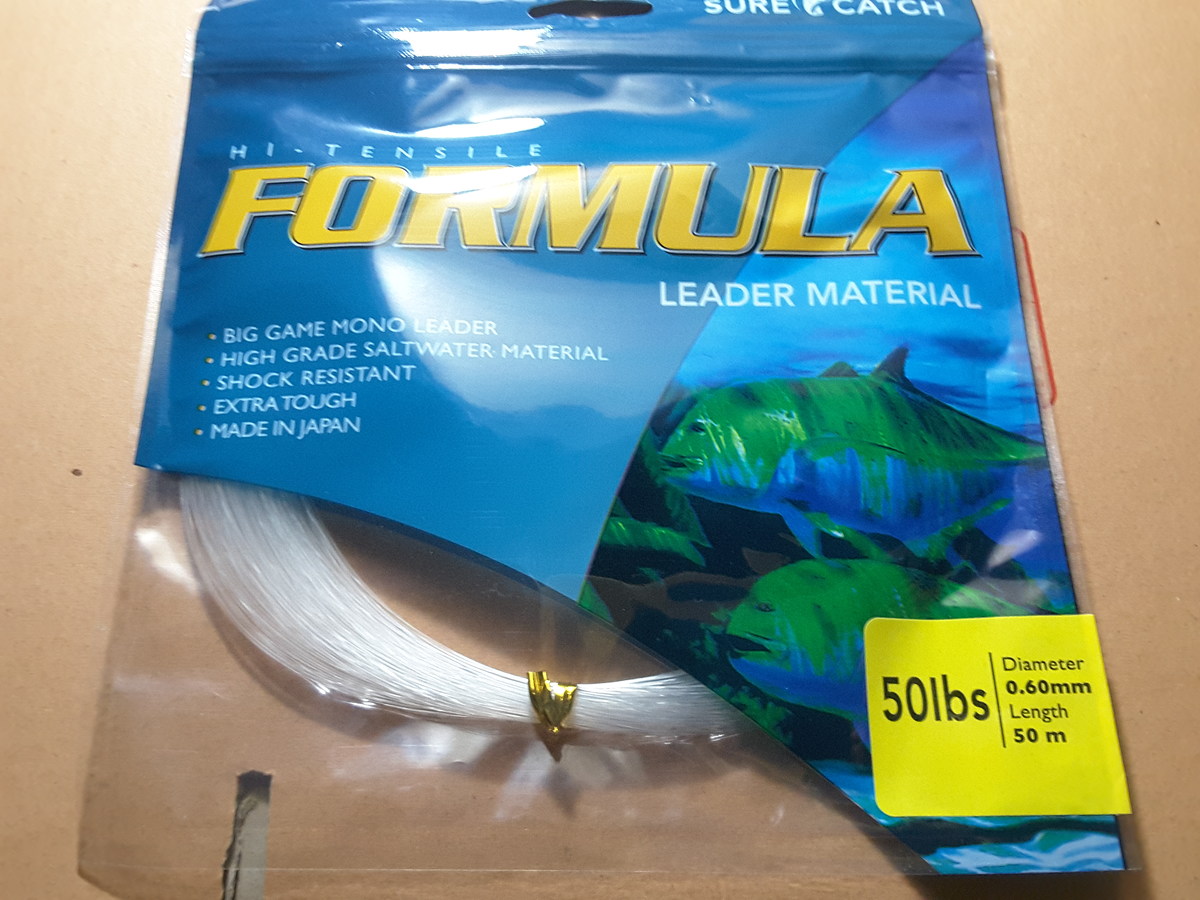 สายช๊อคลีด FORMULA  ทนๆ   ถูกๆ   50 ปอนด์ ยาว  50 เมตร