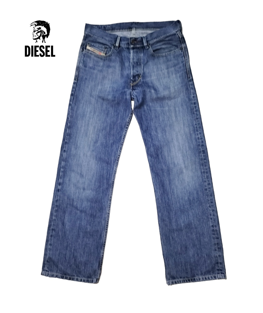 ++ DIESEL KAJO JEANS ทรงกระบอก รอบเอว 32 นิ้ว