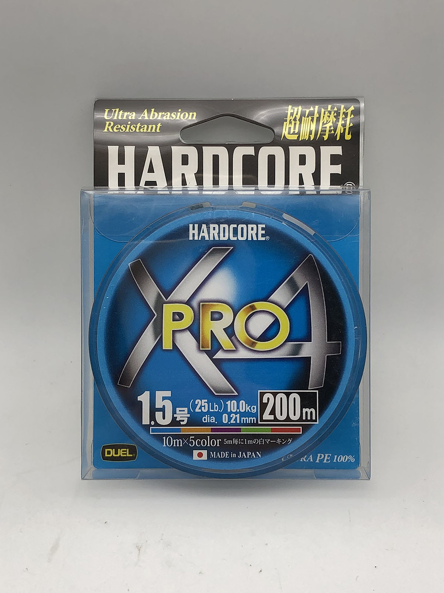 DUEL HARDCORE X4 PRO 25LB #PE1.5 , 200m 