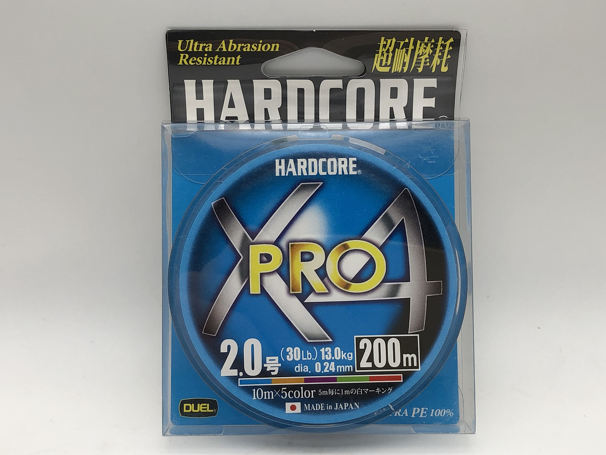 DUEL HARDCORE X4 PRO 30LB #PE2 , 200m