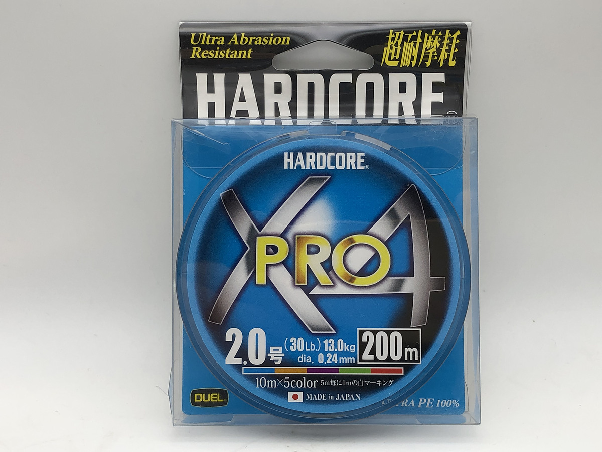 DUEL HARDCORE X4 PRO 30LB #PE2 , 200m