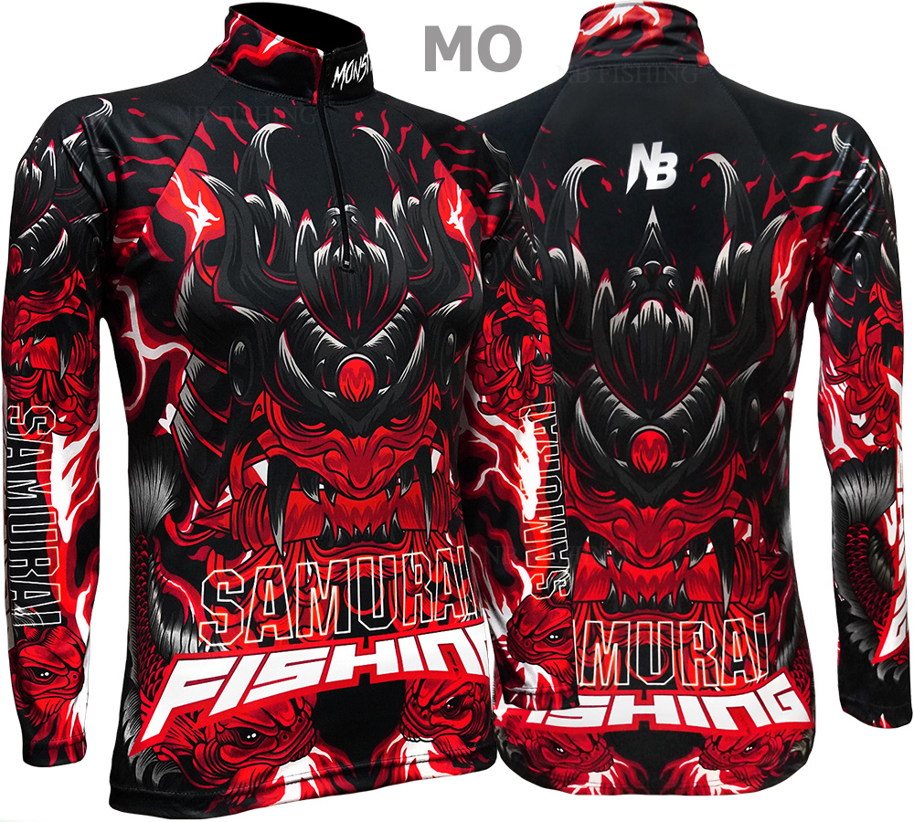 เสื้อตกปลา RED Samurai Fishing ป้องกันแสงUV ไซส์ L (เปลี่ยนขนาดโซส์ได้)