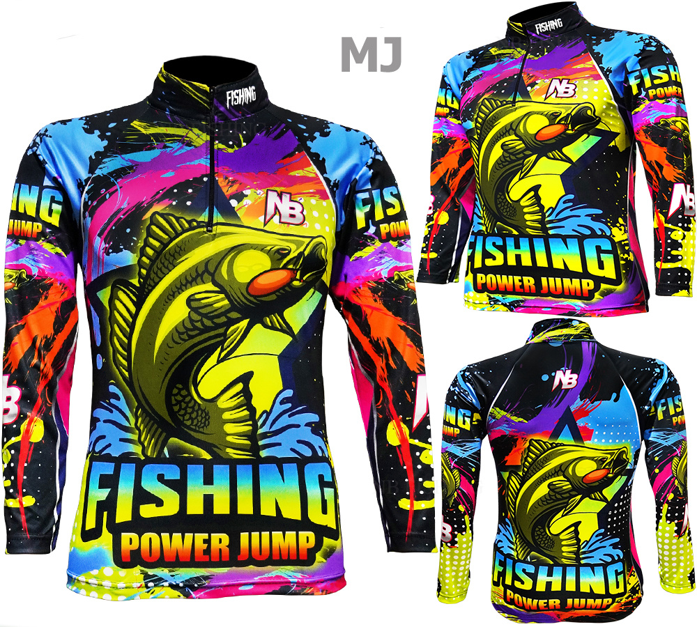 เสื้อตกปลา Black Fishing Power  Jumo ป้องกันแสง UV - ไซส์ M