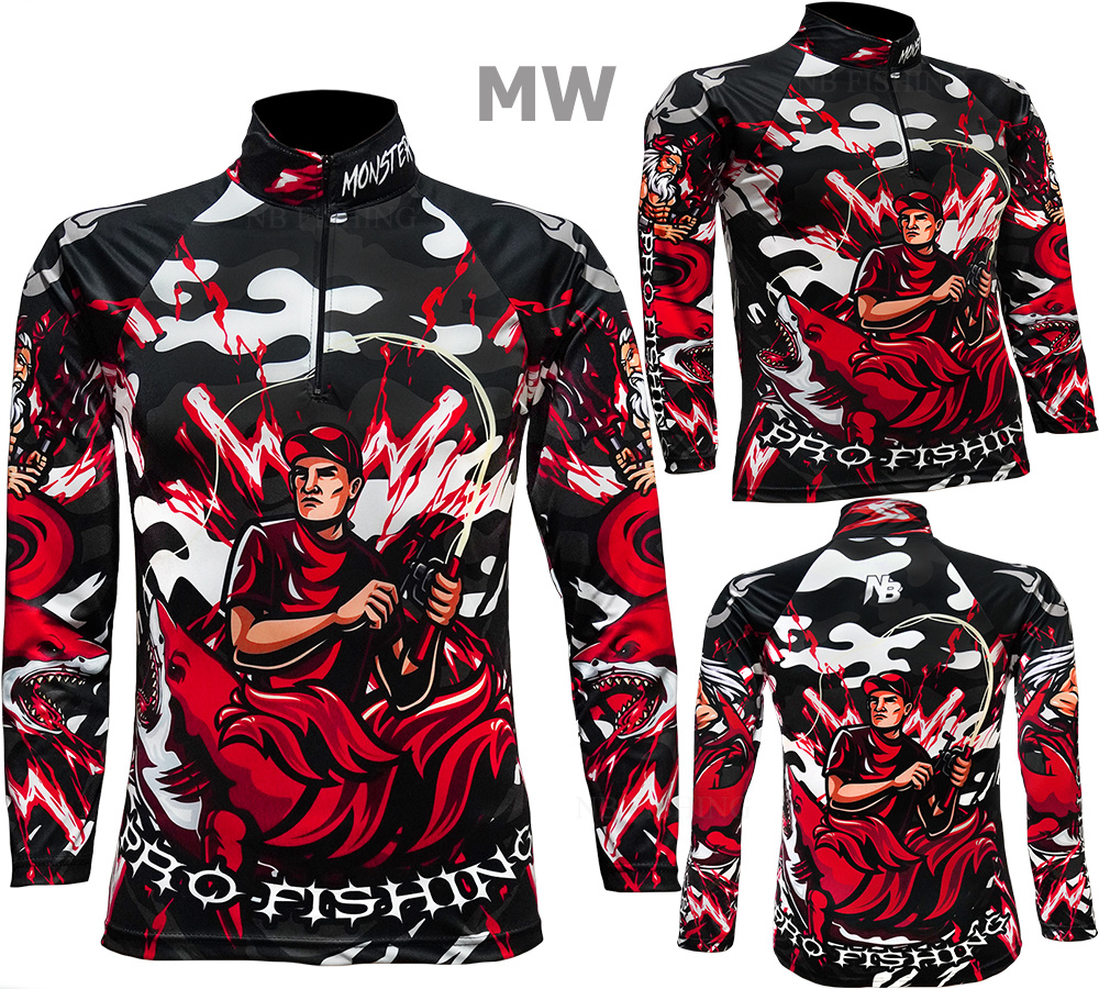 เสื้อตกปลา RED Pro Fishing ป้องกันแสง UV ไซส์ L (เปลี่ยนขนาดโซส์ได้)