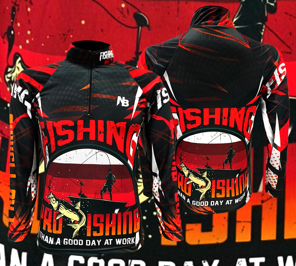 เสื้อตกปลา Pro Fishing  ป้องกันแสง UV ไซส์ M (เปลี่ยนขนาดโซส์ได้)