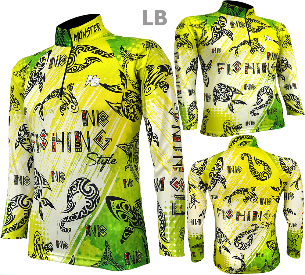 เสื้อตกปลา Green NB Fishing Style ป้องกันแสง UV - ไซส์ M