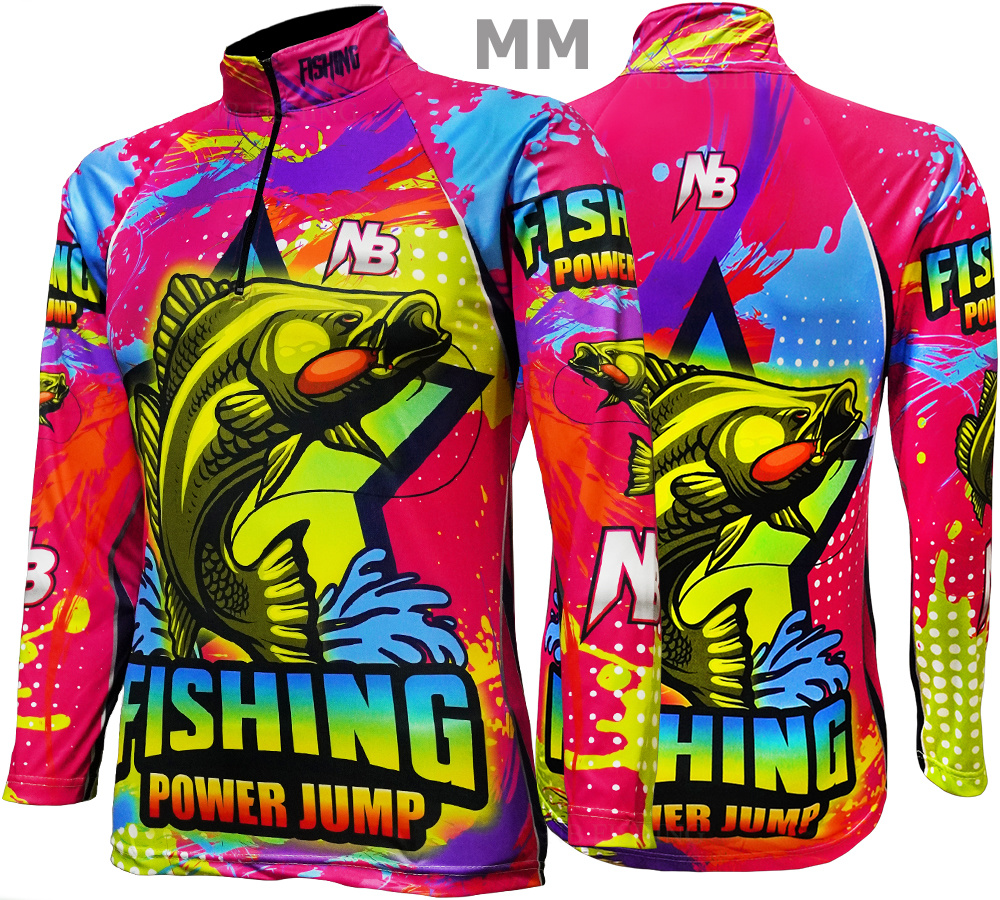 เสื้อ Pink Fishing Power  Jumo  ป้องกันแสง UV - ไซส์ L