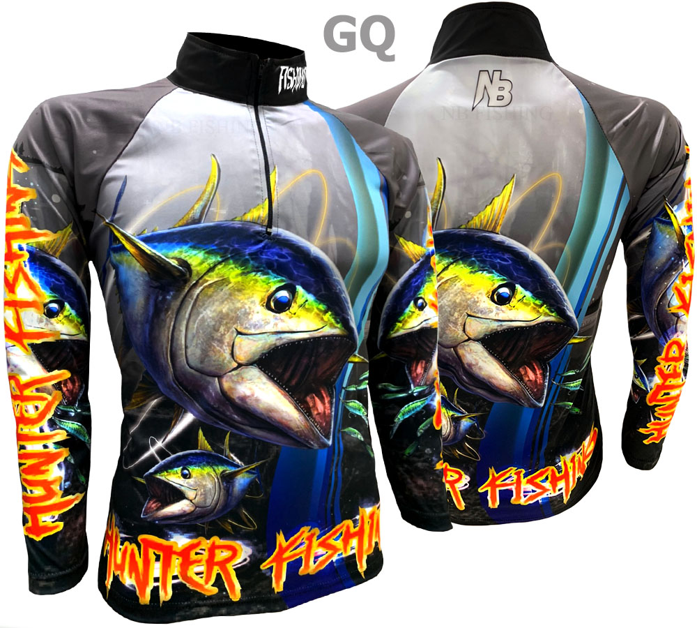 เสื้อตกปลา Hunter Fishing ป้องกันแสง UV - ไซส์ L (เปลี่ยนขนาดโซส์ได้)