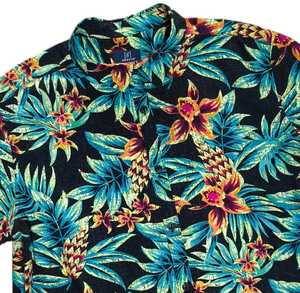 GEORGE ฮาวาย shirt แขนสั้นสภาพใหม่มากๆ อก46นิ้ว