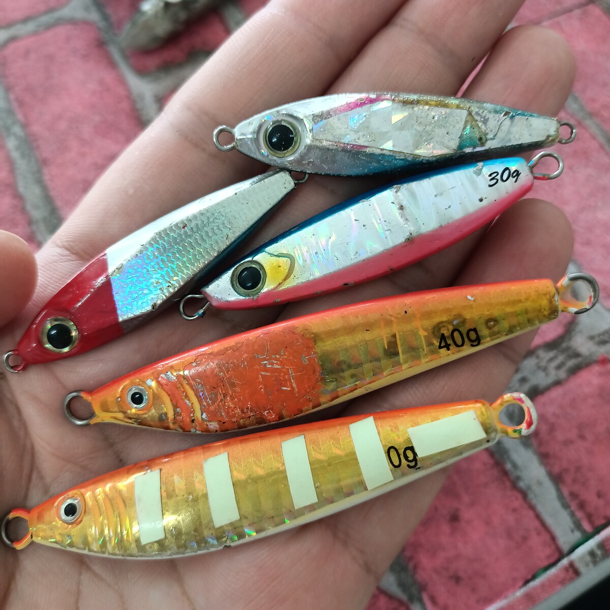 ✴️✴️✴️ เหยื่อจิ๊กรวม 5 ตัว 30g.-40g. ✴️✴️✴️