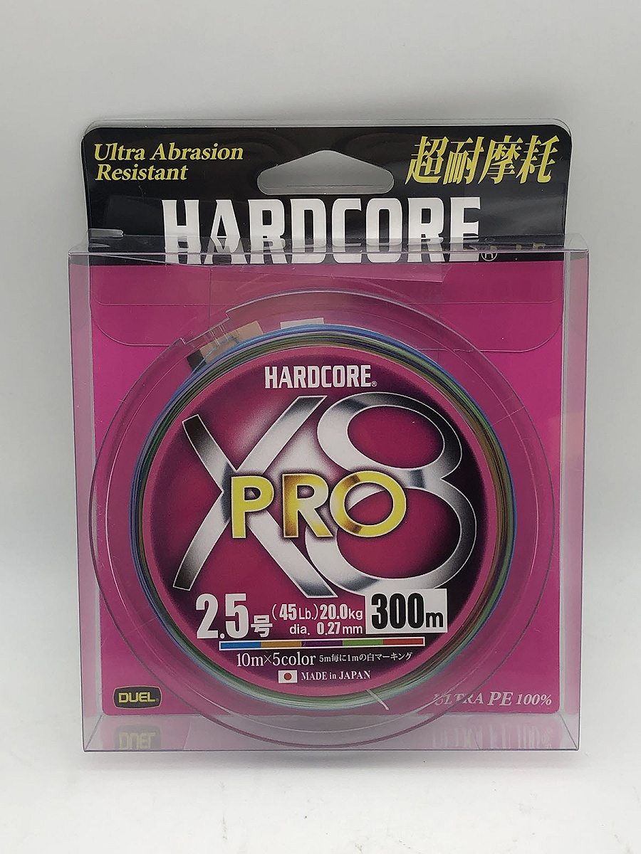 สาย PE DUEL HARDCORE X8 PRO 45LB #PE2.5 , 300m