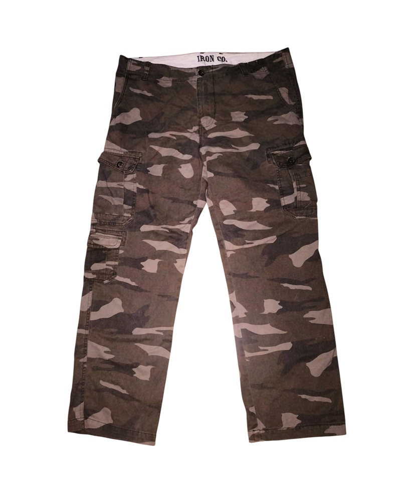++ กางเกงพราง IRON CO CARGO รอบเอว 41-42 นิ้ว XL
