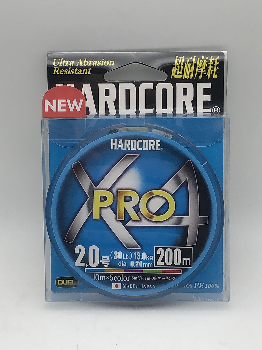 สาย PE DUEL HARDCORE X4 PRO 30LB #PE2 , 200m
