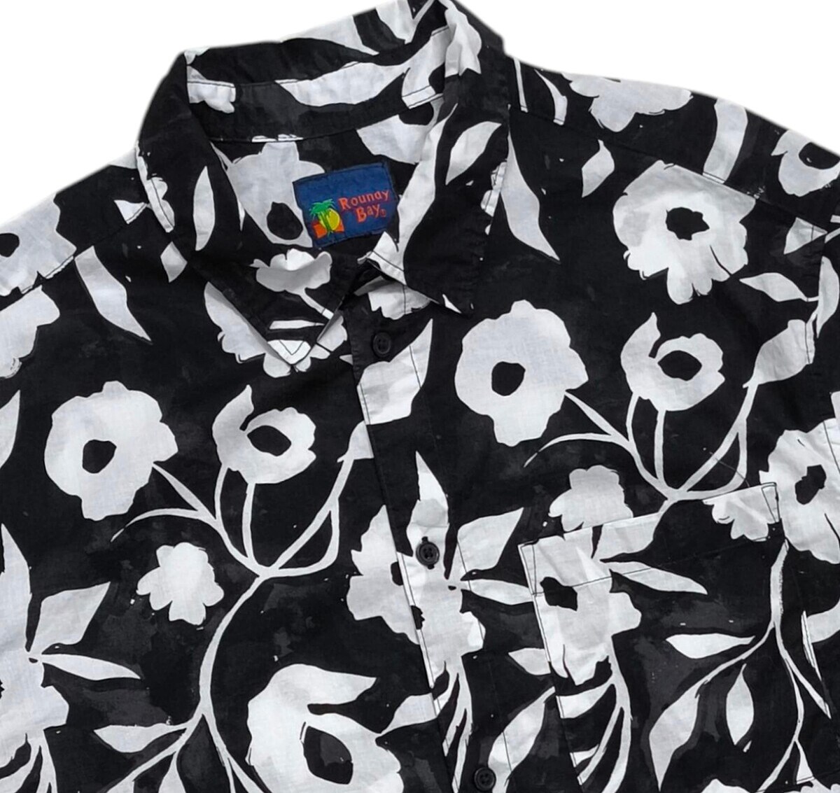 Rounay Bay ฮาวายผ้าบาง เชิ๊ตแขนสั้นอก46นิ้ว Size ( อก 46