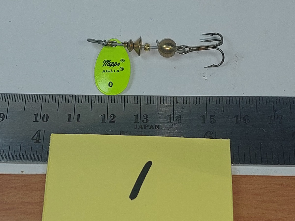   Dum fishing     LURE # 1    **** MEPPS   AGLIA  #  0  *****