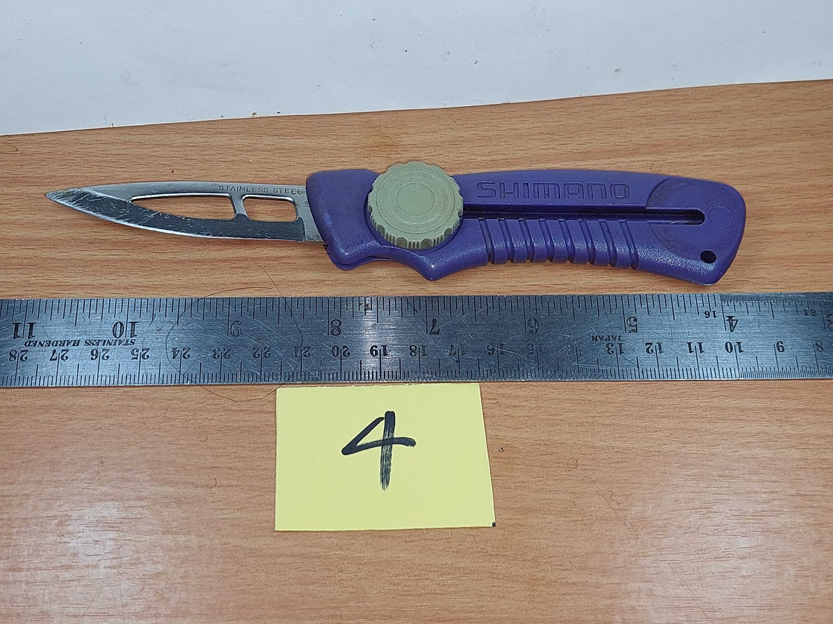   Dum fishing    KNIFE #  4   *******  SHIMANO  SLIDE FISHING KNIFE     ********