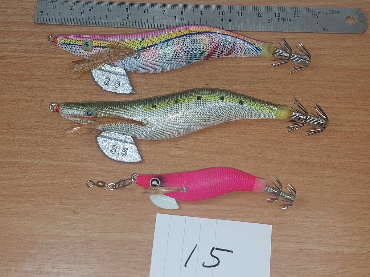   Dum fishing       *******    โยตกหมึก  #   15   ///  ชุด  3 ตัว  ********