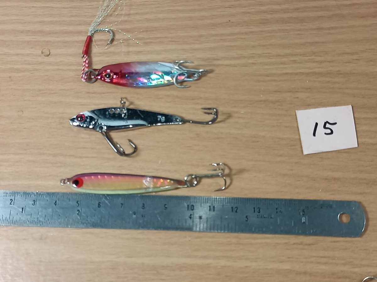   Dum fishing       *******     LURE #   15         ชุด 3 ตัว    ********