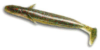 23.แชดเทล(shad tail)เป็นเหยื่อเลียนแบบปลามีรูปร่างเป็นปลาหรือหนอนวิธีการใช้ก็เก็บสายให้เหยื่ออยู่ประ