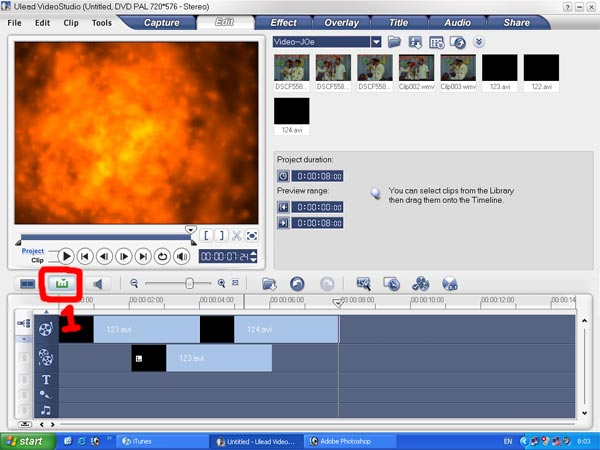 แถม ๆ ๆ วิธีทำ Reverse ในคลิปแบบง่าย ๆ โดย Ulead Studio Video 10 ค่ะ

ขั้นแรกเปิดโปรแกรมขึ้นมาจะมี