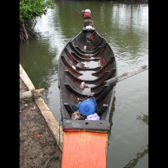 เรือลำนี้ก็ขุดจากไม้ทั้งต้นเลย-