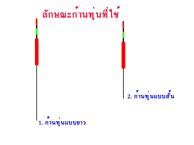 ทำไม่ก้านทุ่นจึงยาวไม่เหมือนกัน
      ผมสังเกตุว่าความยาวของก้านทุ่นมีผลต่อการตัดสินใจวัดปลาด้วยครั