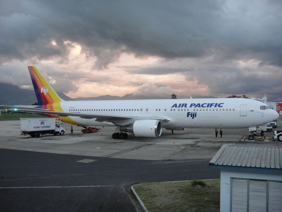 กลับด้วย Air Pacific เหมือนเดิม สายการบินประจำชาติ FIJI