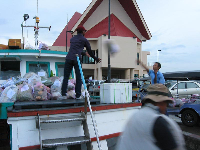 เหมือนเดิมทุกครั้ง  กิจวัตรประจำวันของผู้คนที่ท่าเรือ   :smile: