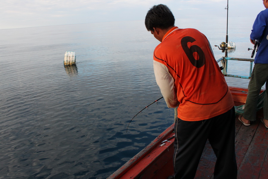 ท้ายเรือมีเฮแล้วครับ เช้านี้ :grin: :laughing: :laughing: