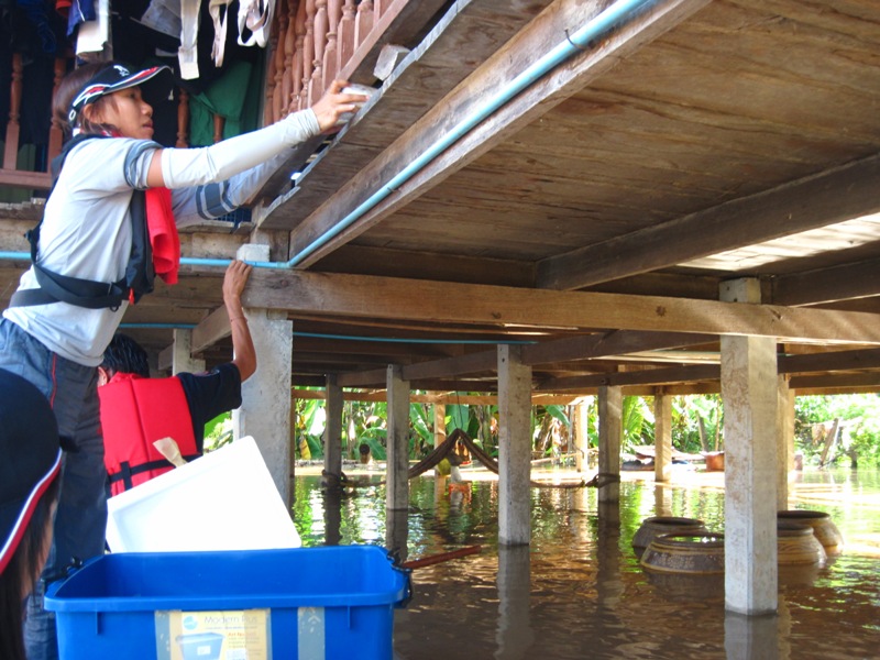 บ้านของพี่น้องที่ประสบภัย ที่ อ.บางบาล