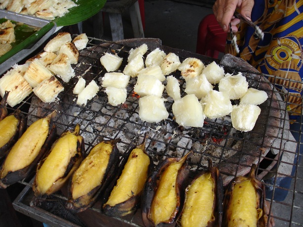 กล้วยย่าง อาหารพื้นบ้าน คนไทย