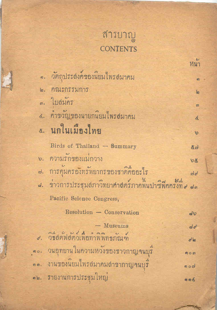 เอ้านี่สารบัญ