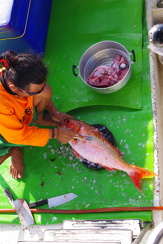  [b]เด็กเรือเตรียมอาหารมื้อเด็ดให้พวกเราอยู่ น่าจะเป็นสีทองลวกจิ้ม ส่วนหัวพุงต้มยำ เด็ดมั๊ยเนี่ย[/b]