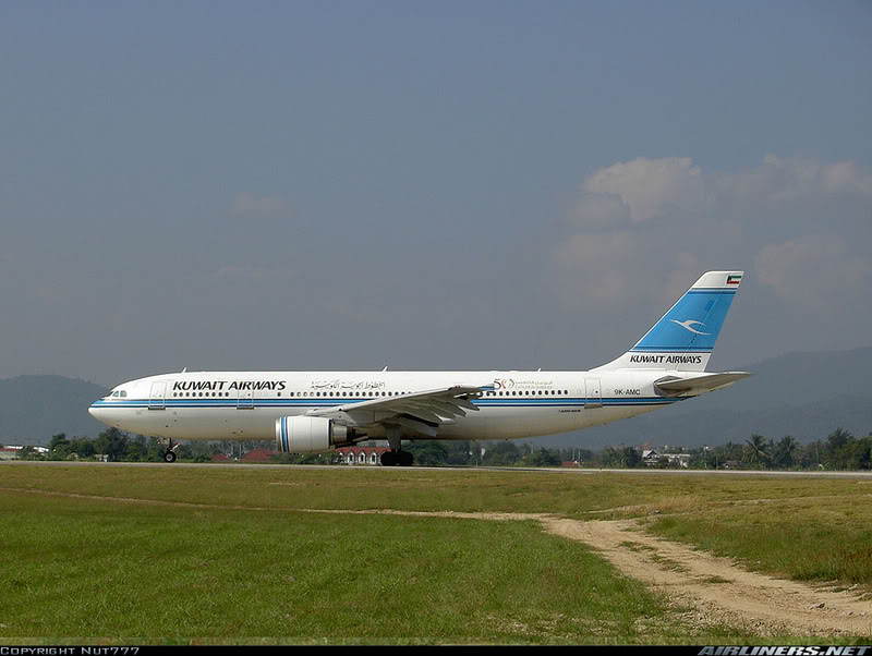 สายการบิน Kuwait Airways 
ทะเบียนเครื่องบิน 9K-AMC 
แบบเครื่องบิน Airbus A300B4-605R 
สถานที่ถ่าย