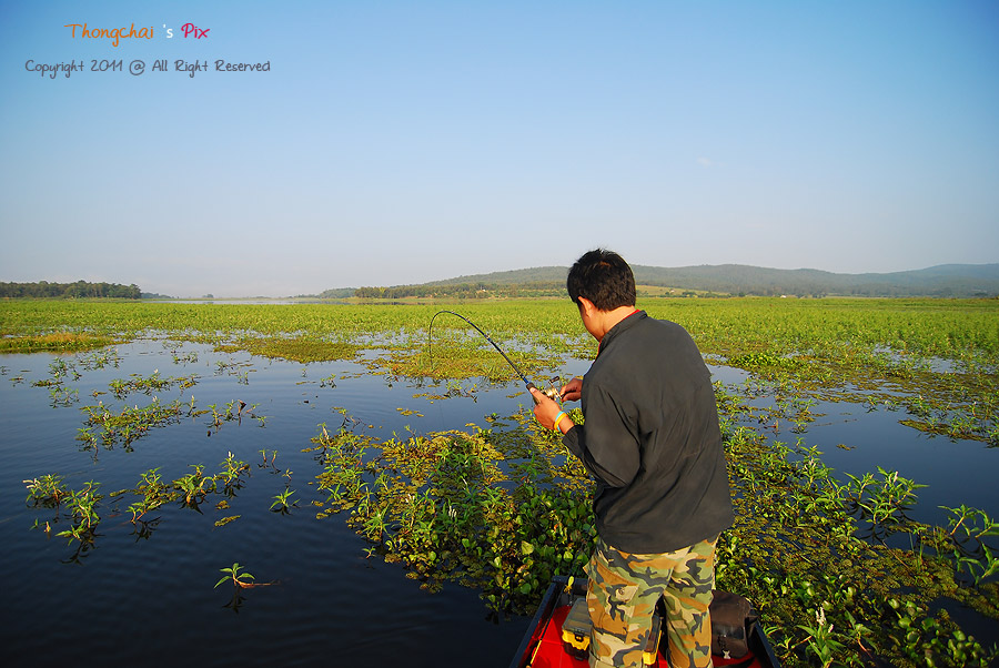 จากความเห็นด้านบน เรือเริ่มไหลไปข้างหน้า ตามแรงดึงของปลาครับ :love: :love: :dance: :dance: