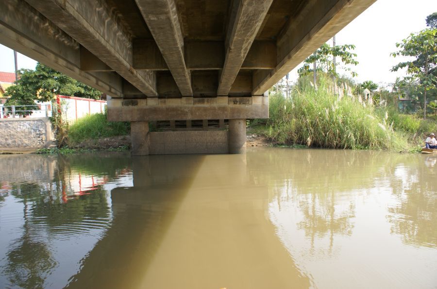 สภาพหมายครับใต้สะพานข้ามแม่น้ำ :grin: