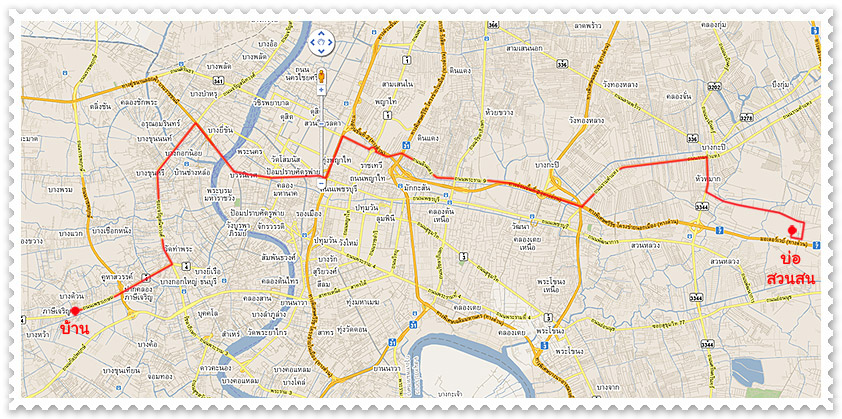 สำรวจเส้นทางโดยใช้  google map  หา...  [url='http://maps.google.co.th/maps?q=13.73851,100.673261&ll