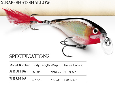 rapala x-rap shad shallow

เป็นเหยื่อราพาลารุ่นใหม่เป็นเหยื่อx-rapทรงอ้วน(shad) ซึ่งเหยื่อรุ่นนี้ม