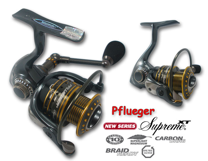 Pflueger  Supreme XT
- Magnesium Body & Rotor
- Carbon Steering wheel Arm
- Veil made of Aluminiu