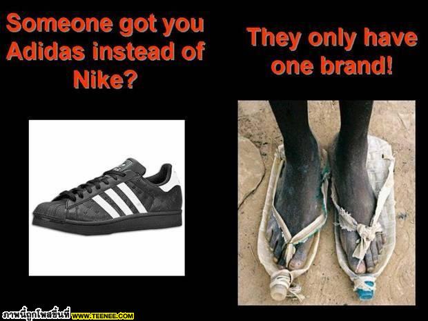 อยากได้ Adidas แต่ ได้ Nike แทน งั้นหรือ ..........................  พวกเขามี ยี่ห้อเดียว  :cheer: :