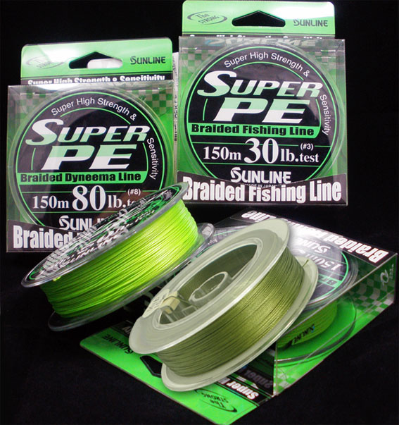 สาย PE
ยี่ห้อ Sunline
รุ่น Super PE

PE 3 (30lb.) // dai 0.30 mm / 150m
PE 4 (40lb.) // dai 0.3