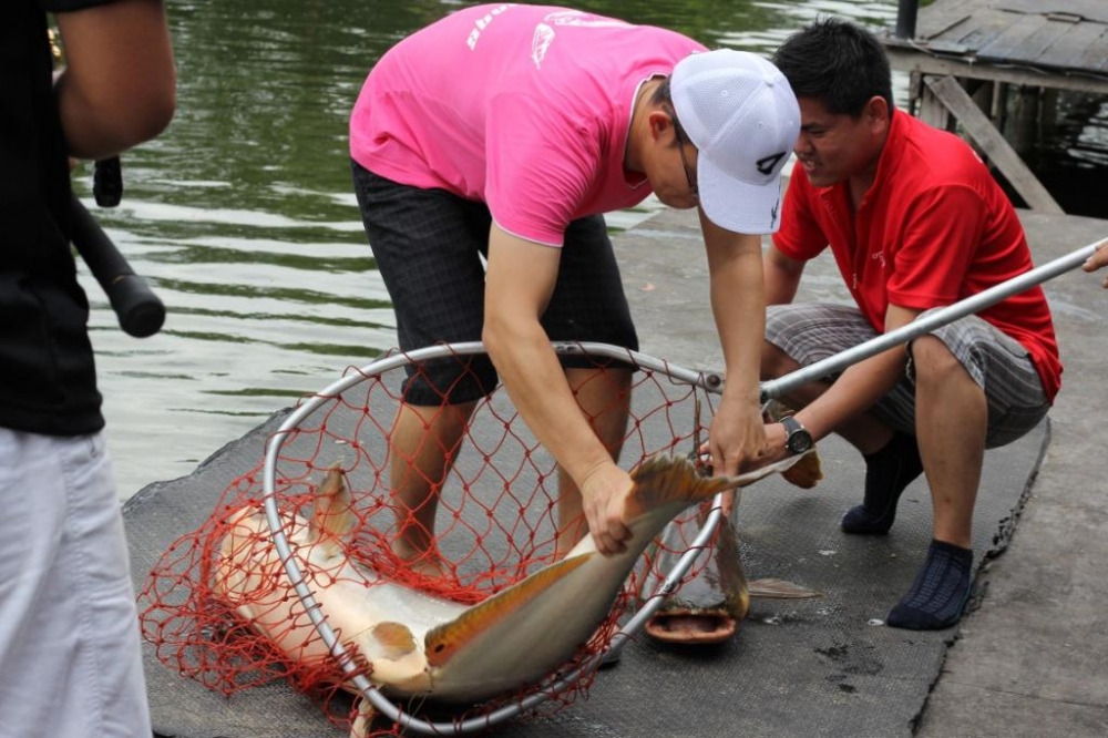 เสร็จ แฮะๆ ปลากินดี ได้ที 2 ตัวเลย เฮฮากันตลอดทั้งวันเลยครับ 

 :laughing: :laughing: :laughing: :