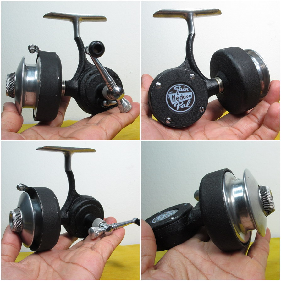 Heddon Spinning นาน ๆ จะได้พบเห็นตัวหนึ่ง ตัวนี้ตัวเก็บสายเป็นแค่ปุ่มลูกปืนและใช้สายคล้องเท่านั้นเอง